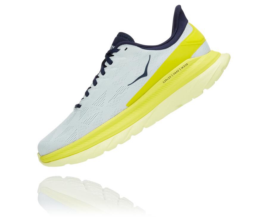 Hoka One One Mach 4 Löparskor Herr - Vita - ZLDFJ-5961